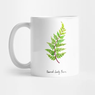 eared lady fern watercolor Mug